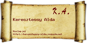 Keresztessy Alda névjegykártya